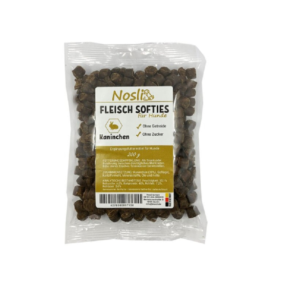 Nosli Fleisch Softies Kaninchen - 200g