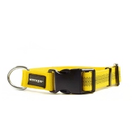 Mystique Gummiertes Halsband 50-60cm 30mm gelb