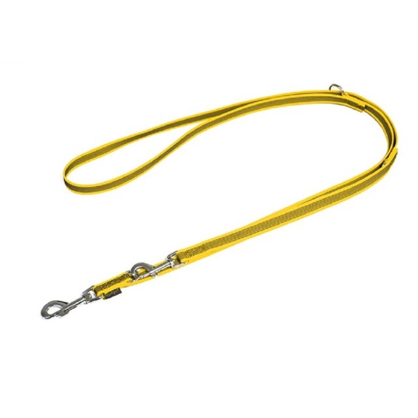 Mystique® Gummierte Umhängeleine Leine 20mm Standard Karabiner gelb 3m