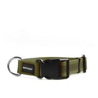 Mystique Gummiertes Halsband 30-40cm 25mm khaki