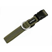 Mystique Gummiertes Halsband 50-60cm 25mm khaki