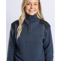 Pinewood 9349 Hurricane Damen Pullover D.Navy Melange (378)