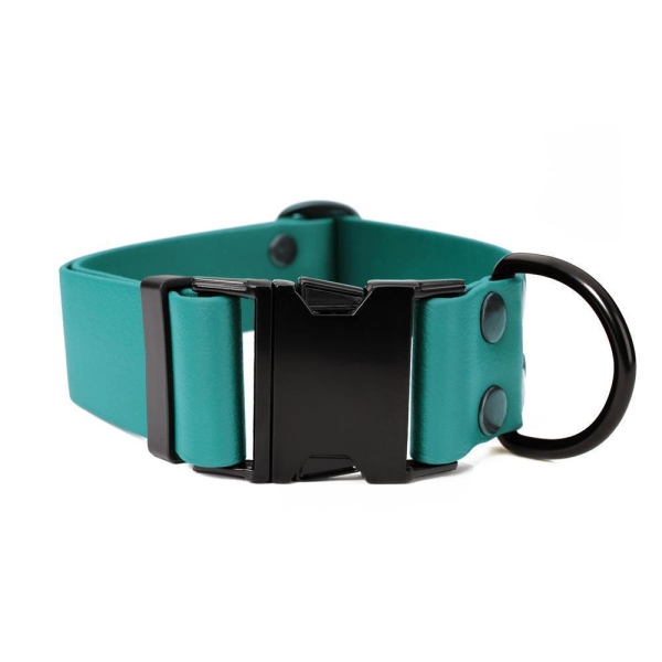 Mystique® Biothane Klick Halsband 38mm hellgrün 40-50cm