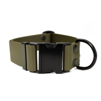 Mystique® Biothane Klick Halsband 38mm khaki 40-50cm