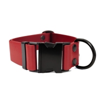 Mystique® Biothane Klick Halsband 38mm rot 50-60cm