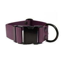 Mystique® Biothane Klick Halsband 38mm weinrot 40-50cm