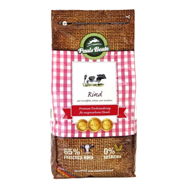 Pauls Beute Rind Trockenfutter 2,5 kg getreidefrei