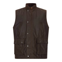 Walker and Hawkes Herren Wachsweste Winchester – Braun XXL