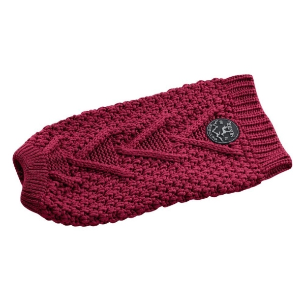 Hunter Hundepullover Strickpullover Malmö bordeaux