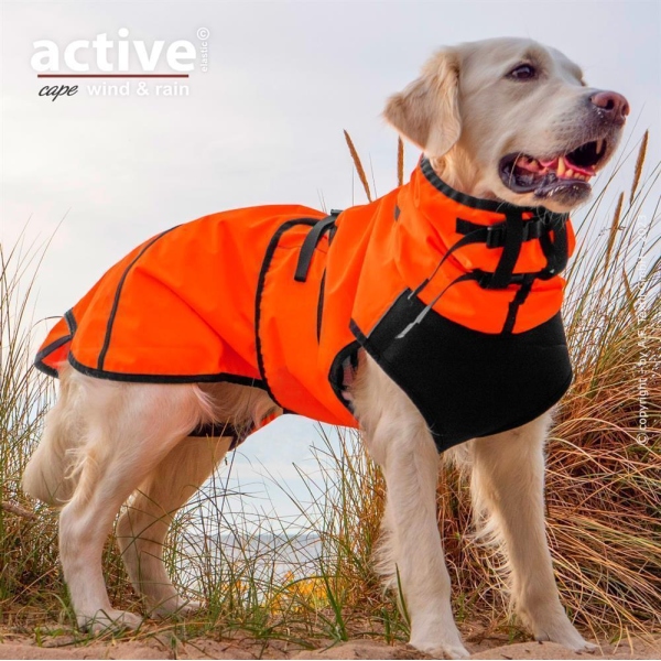 Active Cape Elastic Wind & Rain orange XS (51cm)