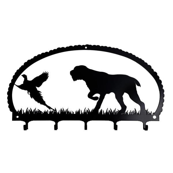 Motiv Schlüssel- und Leinenhalter Deutsch Drahthaar