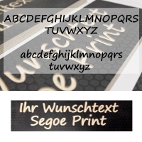 Das HolzWerk Stiefelhalter personalisierbar Segoe Print 4 Paar - 8 Stiefel