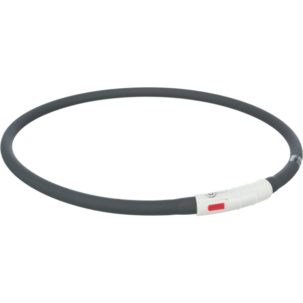 Trixie Flash Leuchtring USB XS-XL schwarz/rot