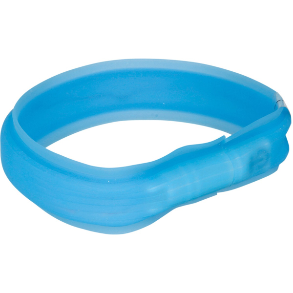 Trixie Flash Leuchtband USB extra breit blau