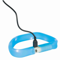 Trixie Flash Leuchtband USB extra breit blau