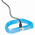 Trixie Flash Leuchtband USB extra breit blau L-XL