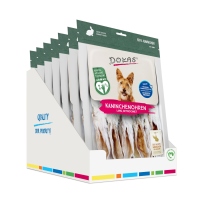 DOKAS - Kaninchen-Ohren mit Fell getrocknet lang 7er Pack...