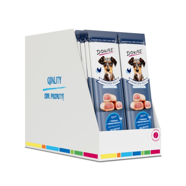 DOKAS - Hühnchen-Rolle mit Entenbrust 32er Pack (32 x 10g)