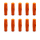 MewogS Plastic toggle Wurfgriff Dummy mit Beschriftung orange 10