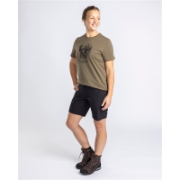 Pinewood 3111 Abisko Light Stretch Damen Shorts Black (400) 36