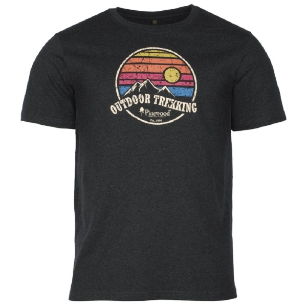 Pinewood 5449 Finnveden Recycled Outdoor T-Shirt D.Anthracite Melange (449) S
