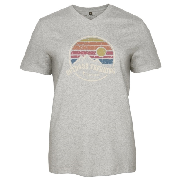 Pinewood 3449 Finnveden Outdoor Damen T-Shirt L.Grey Mel. (454) M