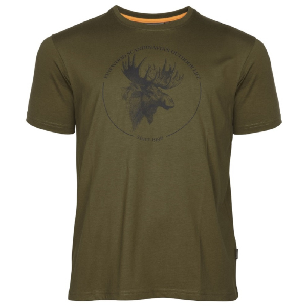 Pinewood 5450 Elch T-Shirt H.Olive (713)