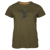 Pinewood 3450 Elch T-Shirt Damen H.Olive (713)