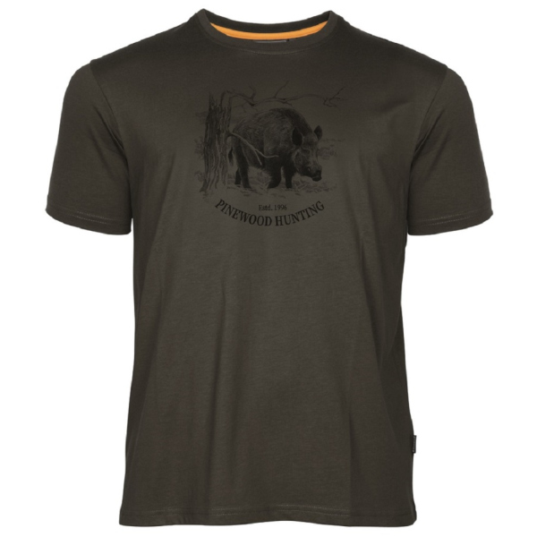 Pinewood 5451 Wildschwein T-Shirt Suede Brown (241)