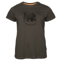 Pinewood 3451 Wildschwein T-Shirt Damen Suede Brown (241) S