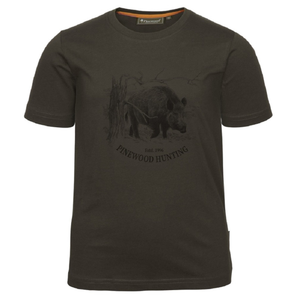 Pinewood 6451 Wildschwein T-Shirt Kids Suede Brown (241)