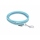 Mystique® Gummierte Leine 15mm ohne Handschlaufe Standard Karabiner hellblau 2m