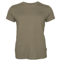 Pinewood 3447 3-Pack Damen T-Shirt Green/H.Brown/Khaki (720) S