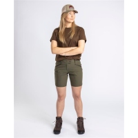 Pinewood 3447 3-Pack Damen T-Shirt Green/H.Brown/Khaki (720) S