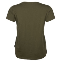 Pinewood 3447 3-Pack Damen T-Shirt Green/H.Brown/Khaki (720) S