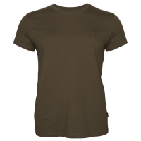 Pinewood 3447 3-Pack Damen T-Shirt Green/H.Brown/Khaki (720) S