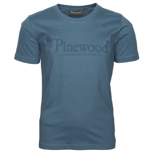 Pinewood 6445 Outdoor Life Kids T-Shirt Azur Blue (380)