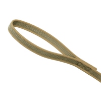 Mystique® Gummierte Schleppleine 20mm mit HS rostfreiem Scherenkarabinerhaken beige 5m