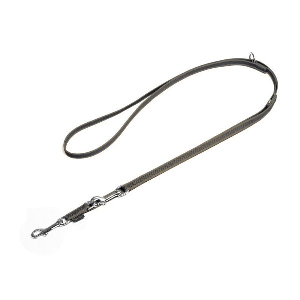 Mystique® Gummierte Umhängeleine Leine 12mm Standard Karabiner beige 3m
