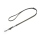Mystique® Gummierte Umhängeleine Leine 12mm Standard Karabiner beige 3m