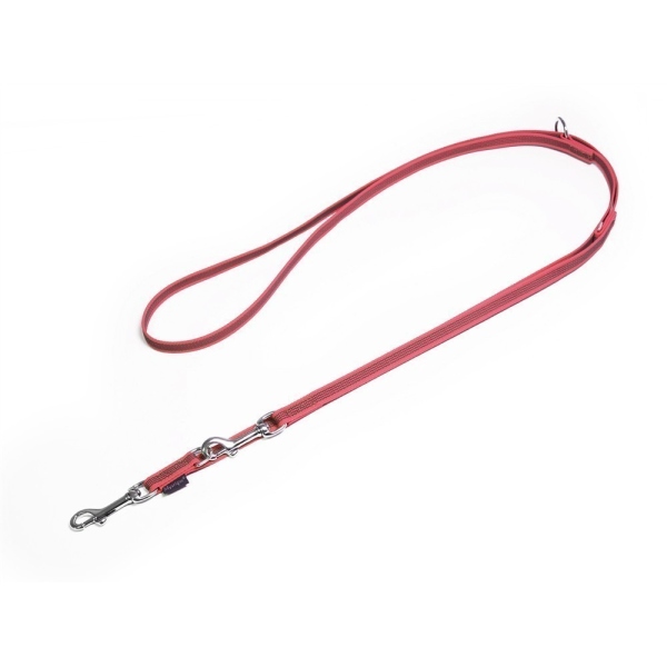Mystique® Gummierte Umhängeleine Leine 15mm Standard Karabiner neon pink 2m