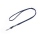 Mystique® Gummierte Umhängeleine Leine 15mm Standard Karabiner royal blau 2,5m