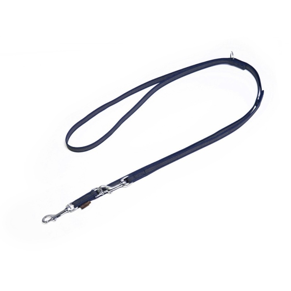 Mystique® Gummierte Umhängeleine Leine 20mm Standard Karabiner royal blau 2m