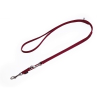 Mystique® Gummierte Umhängeleine Leine 20mm Standard Karabiner weinrot 2,5m