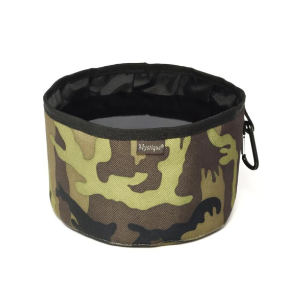 Mystique Reisetrinknapf Reisenapf mit Karabiner faltbar Faltnapf 2,0l camo