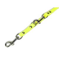 Mystique® Biothane verstellbare Leine 13mm neon gelb 200cm