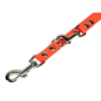 Mystique® Biothane verstellbare Leine 16mm neon orange 300cm