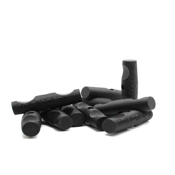 MewogS Plastic toggle Wurfgriff Dummy mit Beschriftung schwarz 10