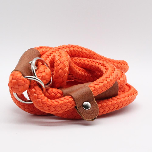 Oliver Kiraly Edition Retrieverleine mit Zugbegrenzung 130cm / 10mm dark orange