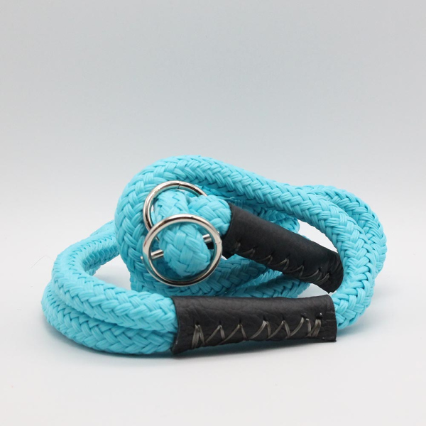 Oliver Kiraly Edition Retrieverleine mit Zugbegrenzung 130cm / 10mm light blue